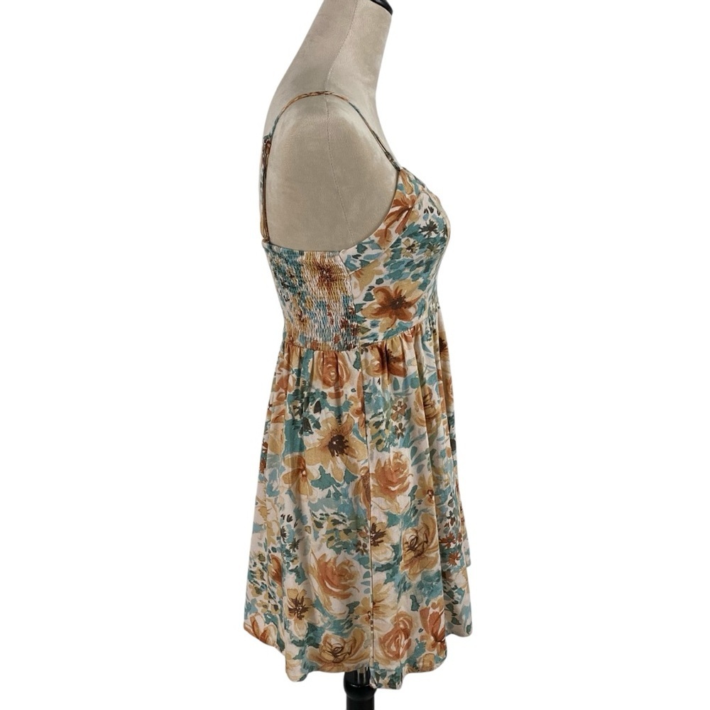 Millibon USA Womens Mini Dress Size Small Spaghetti Strap Floral Cami - Picture 3 of 9